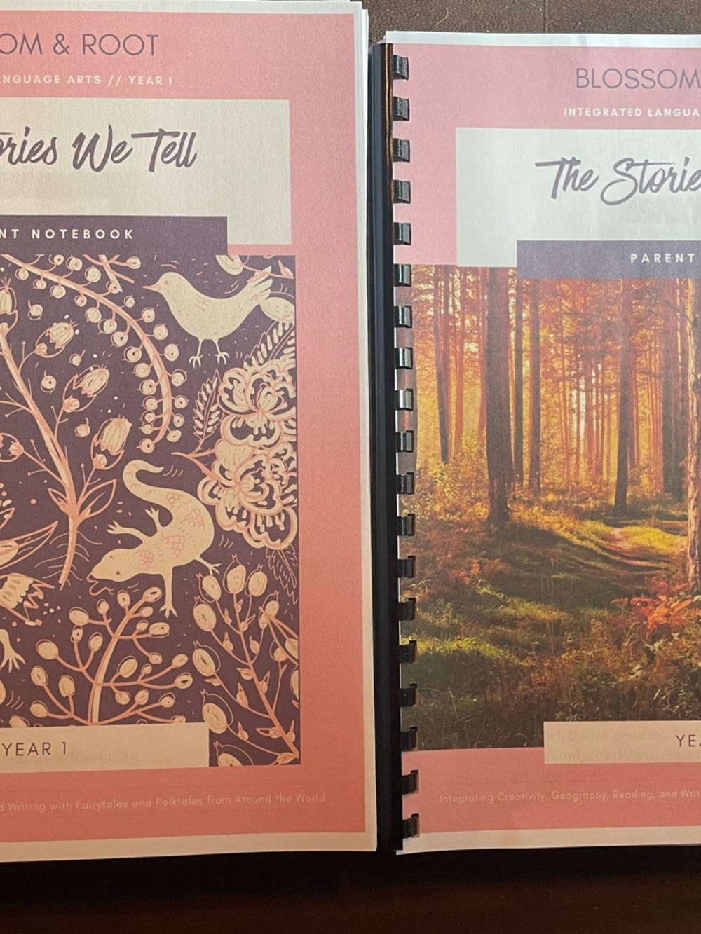 Blossom & Root Stories We Tell Parent guide and student note book